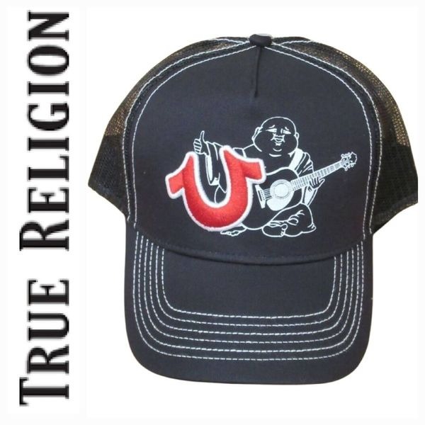 True Religion World Tour Buddha Logo Mesh Cap