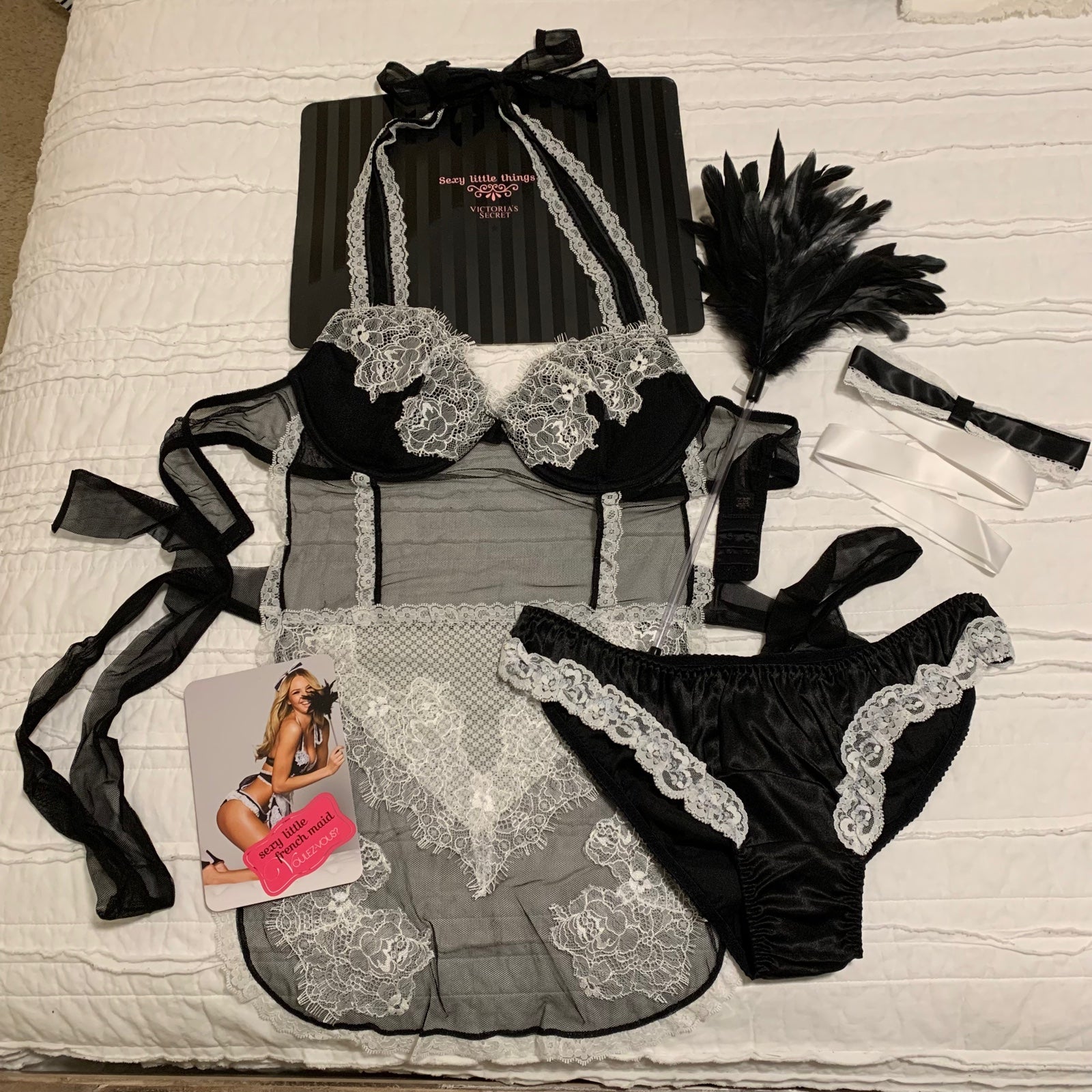Victoria’s Secret vintage sexy little things French maid lingerie costume