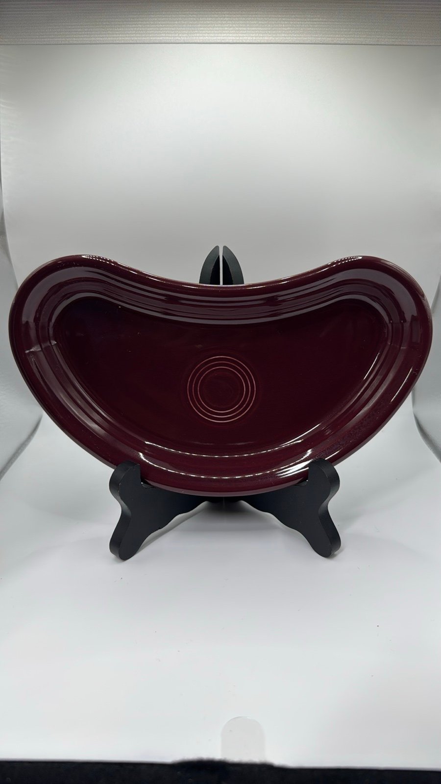 Fiesta crescent plate claret