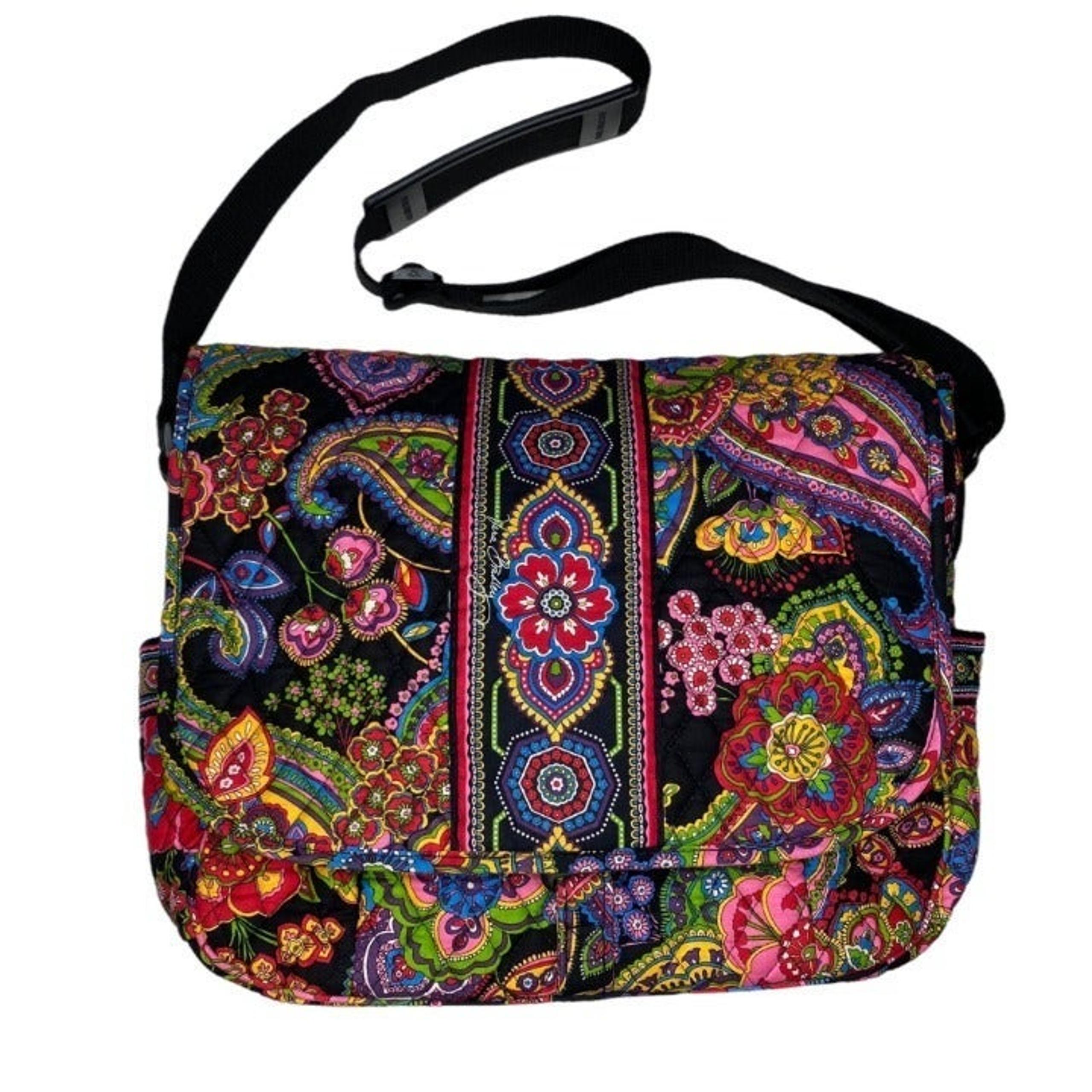 Vera Bradley Retired Symphony in Hue Large Messenger Bag