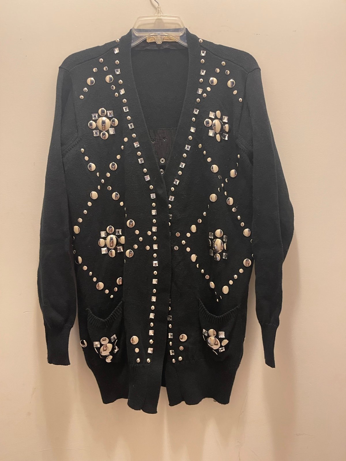 Blumarine Wool? Cardigan Stud Detailing