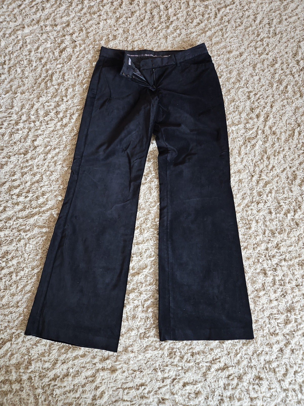 Express Editor Velvet Black Pants
