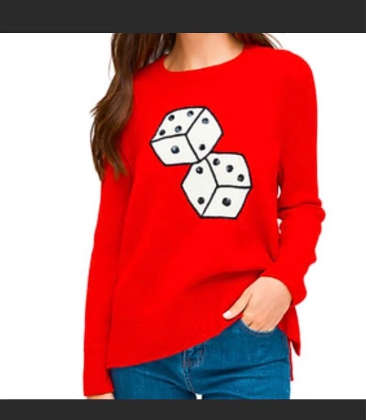 Kate Spade dice sweater NWT