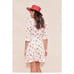 For Love & Lemons Cherry Print Mini Dress size XS