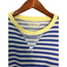 New Free People Cobalt Combo Striped Camden Sweatshirt XS