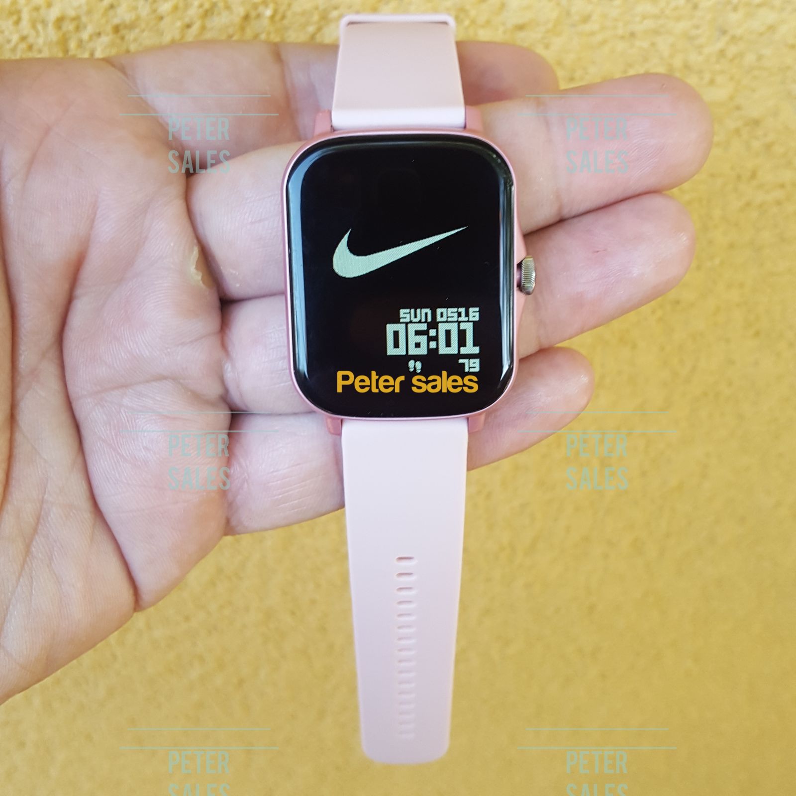 Pink Smartwatch iPhone android ios