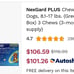 Flea And Tick. Triple Protection Dogs, 8.1-17 lbs. 3 Month Supply! 106 Retail