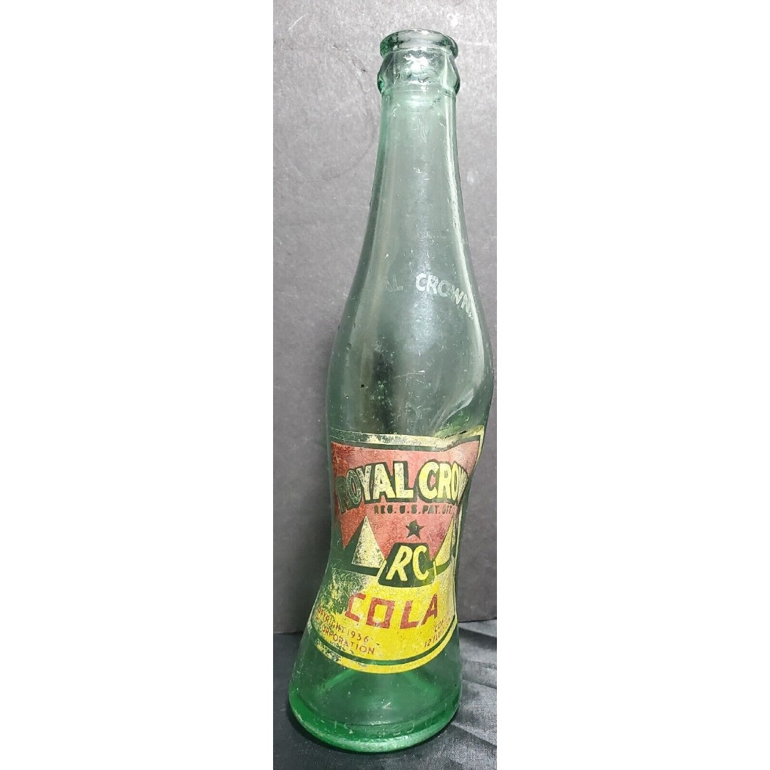 Royal Crown Cola Miss Shape Glass Bottle