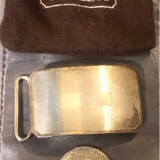 Sterling coach belt buckle