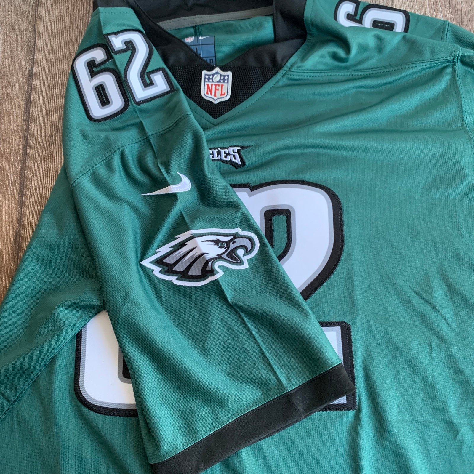 NFL green #62 Jersey