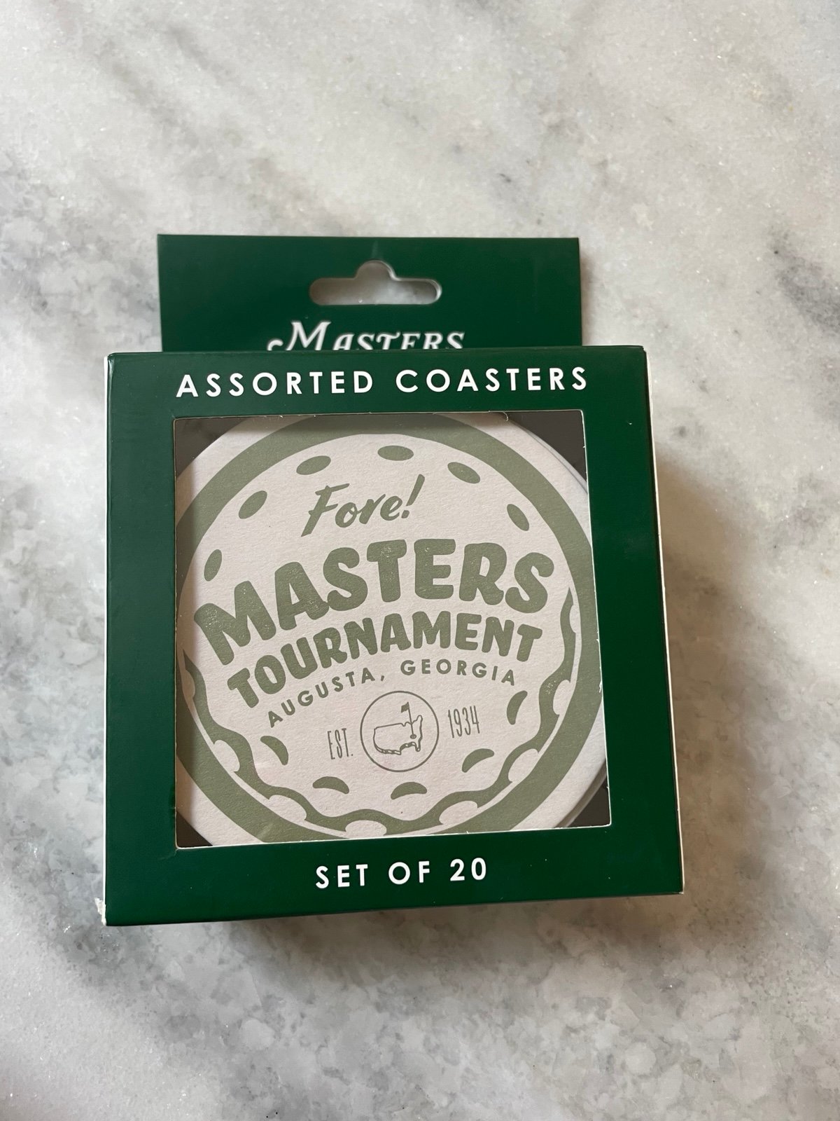 2025 Masters Coaster Set NWT Set of 20