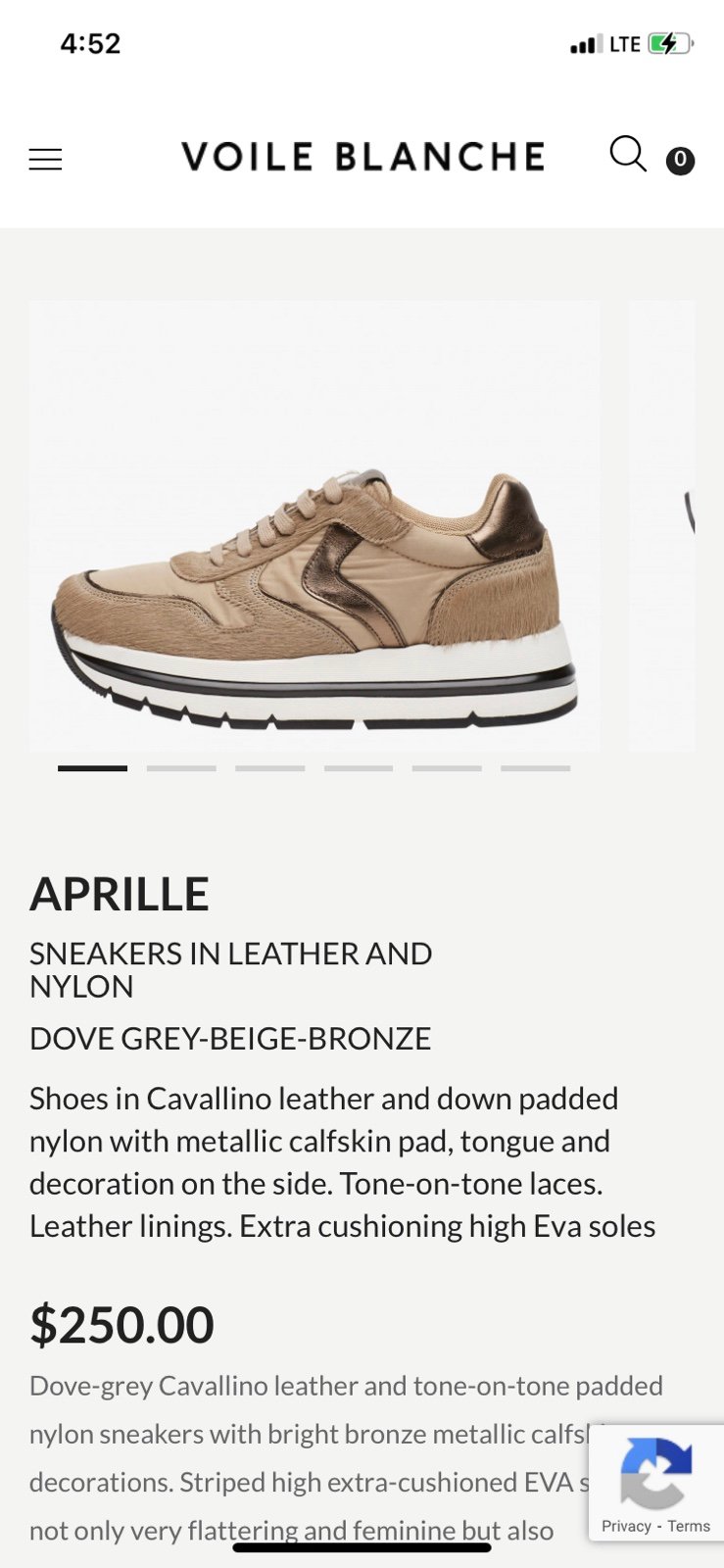 Voile Blanche APRILLE Sneakers Leather/Nylon 36/6