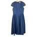 Ieena Macduggal High Neck Cap Sleeve Tea Length Dress 398 Size 10 Wedding Guest