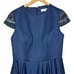 Ieena Macduggal High Neck Cap Sleeve Tea Length Dress 398 Size 10 Wedding Guest