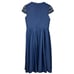 Ieena Macduggal High Neck Cap Sleeve Tea Length Dress 398 Size 10 Wedding Guest