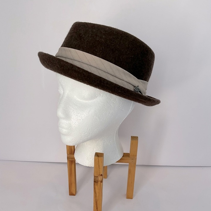 Men’s Christys Crown Series by Tony Merenda Brown Wool Felt Fedora Hat