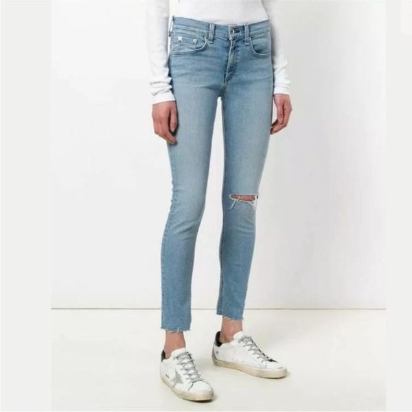 RAG & BONE nina high rise ankle skinny jean