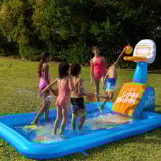 NIB WOW Sports Inflatable Garden Hoops Splash Pad