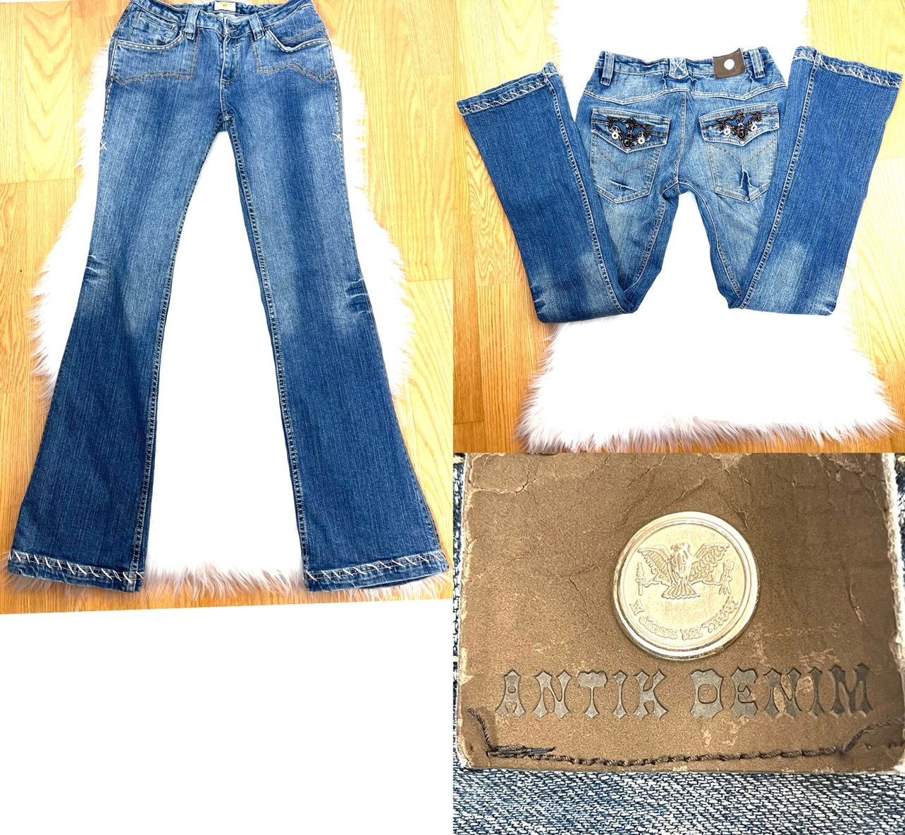Vintage Antik Denim Blue Jeans Womens Size 29