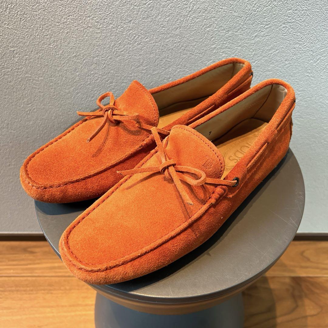 TOD'S Men's Driving Shoes Loafers, Size 26cm