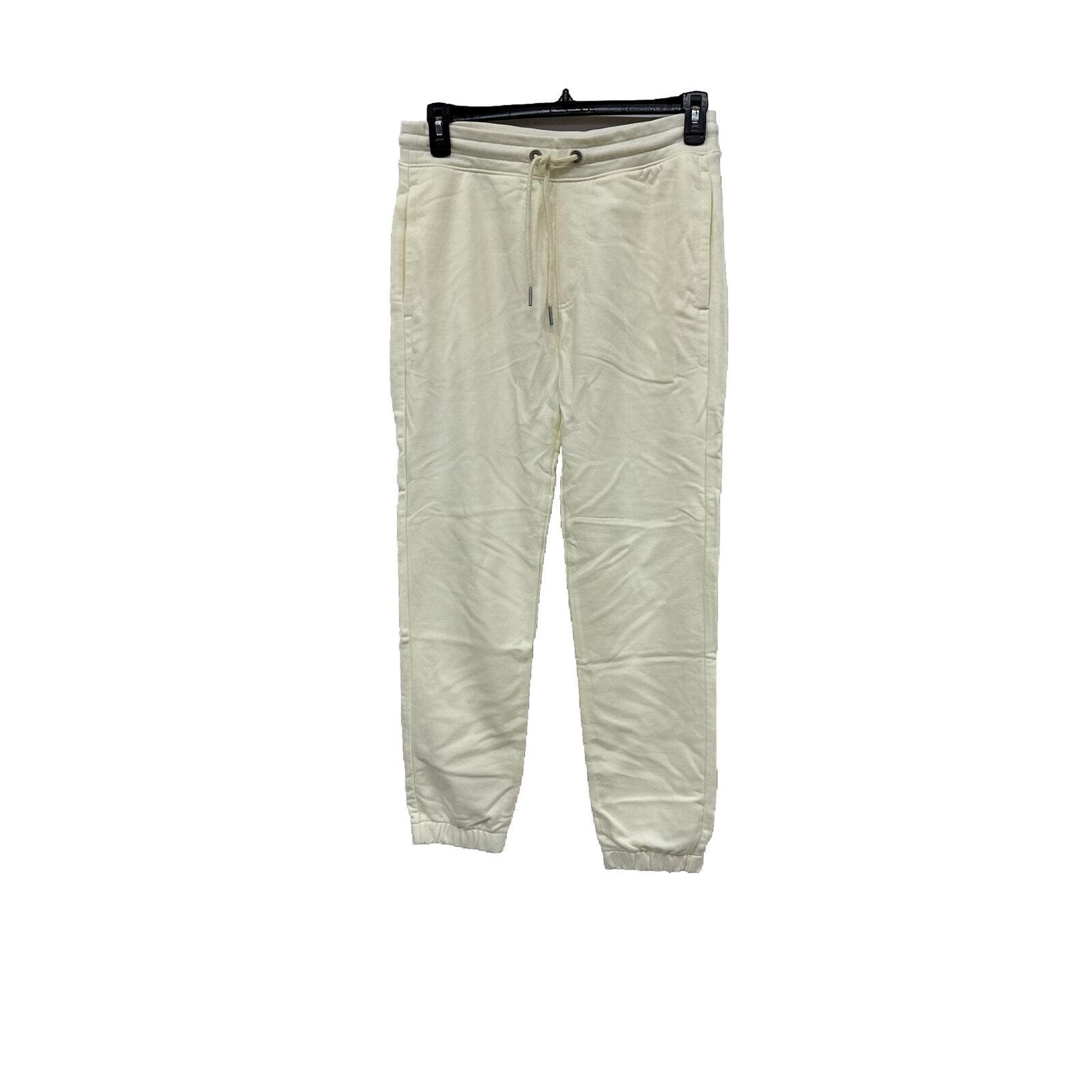 NWT Men’s Sz S Calvin Klein Logo French Terry Joggers. Papyrus/Cream
