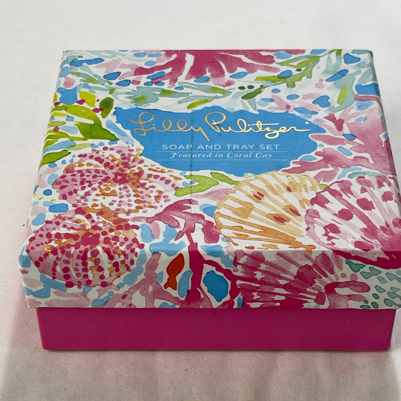 Lilly Pulitzer Nautical Soap and Tray Set Featured In I'm So Hooked NIB