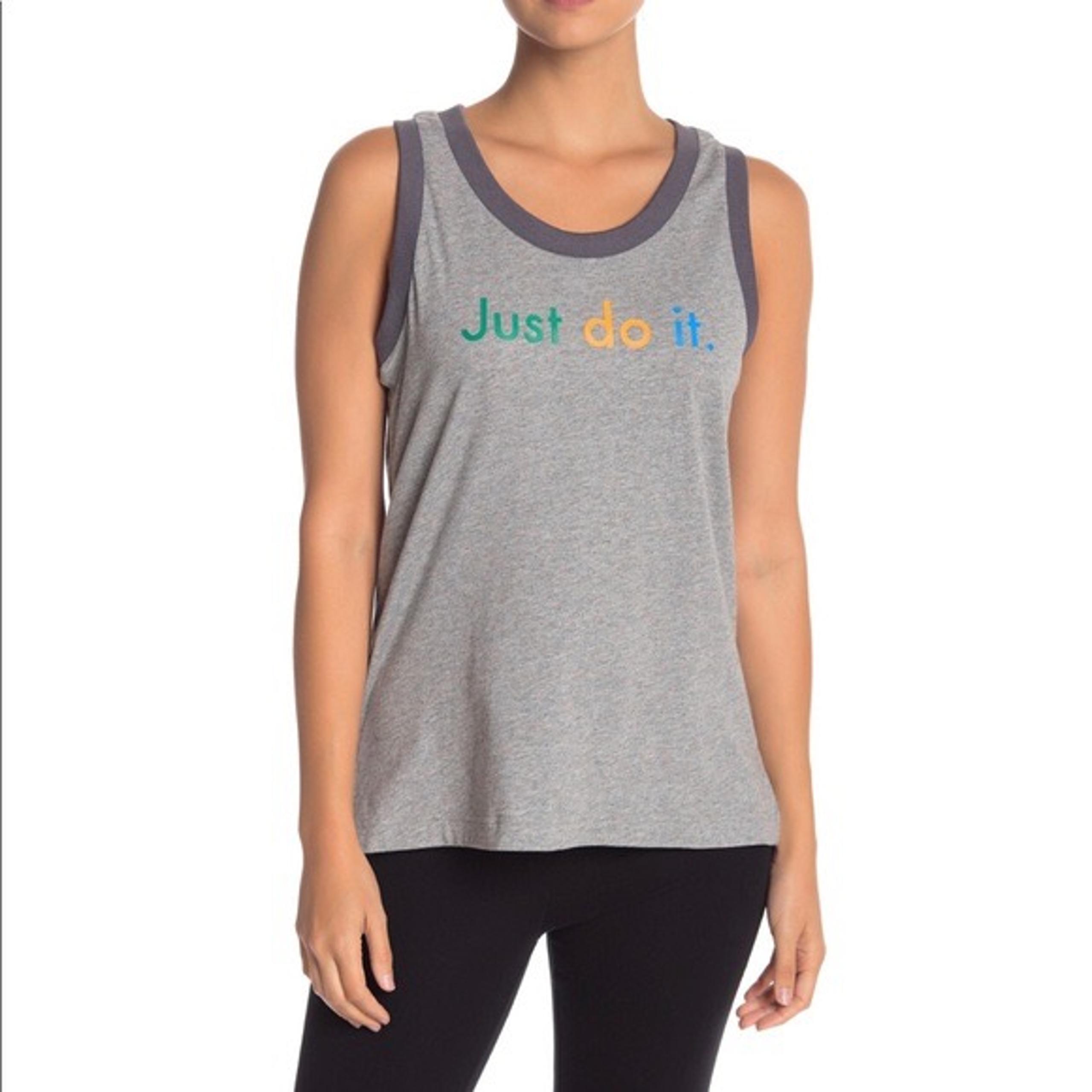 Nike Prep Graphic Tank Sz Med Grey