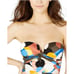 Calvin Klein 4 One-piece Stained Glass Swimwear Strapless Bandeau Bathing Suit