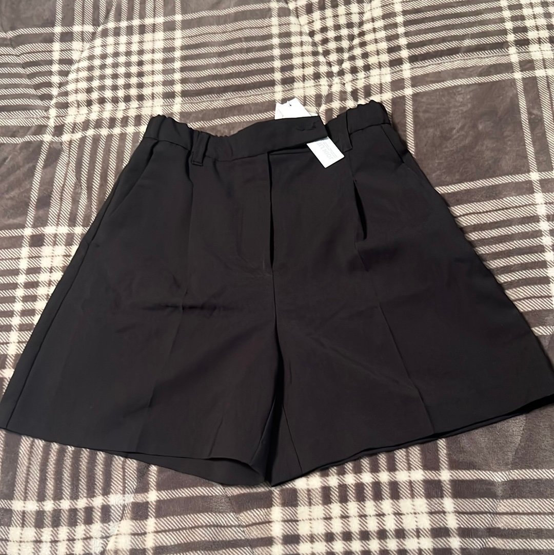 NWT Bershka black dress shorts