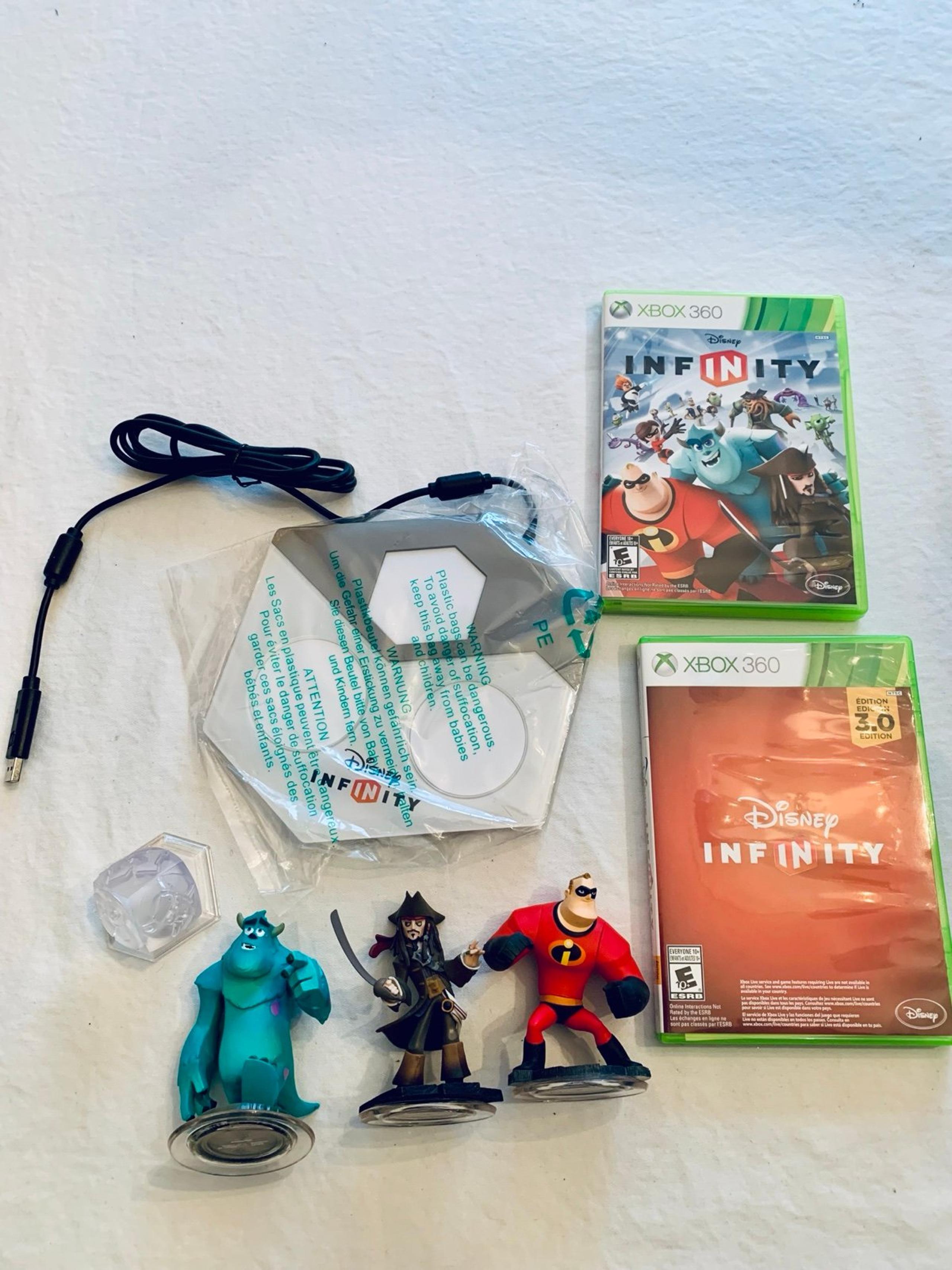 Disney Infinity game set 2.0 and 3.0 with starter figures for XBox 360