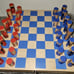 Unique Ikea Chess Set/Game Board...Real Hardwood...Very Cool