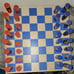 Unique Ikea Chess Set/Game Board...Real Hardwood...Very Cool