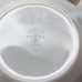 13 pcs Pyrex Green gold rim saucers