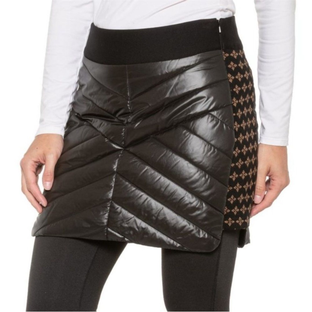 Krimson Klover Black Nordic Carving Puffer Insulated Skirt 4S2