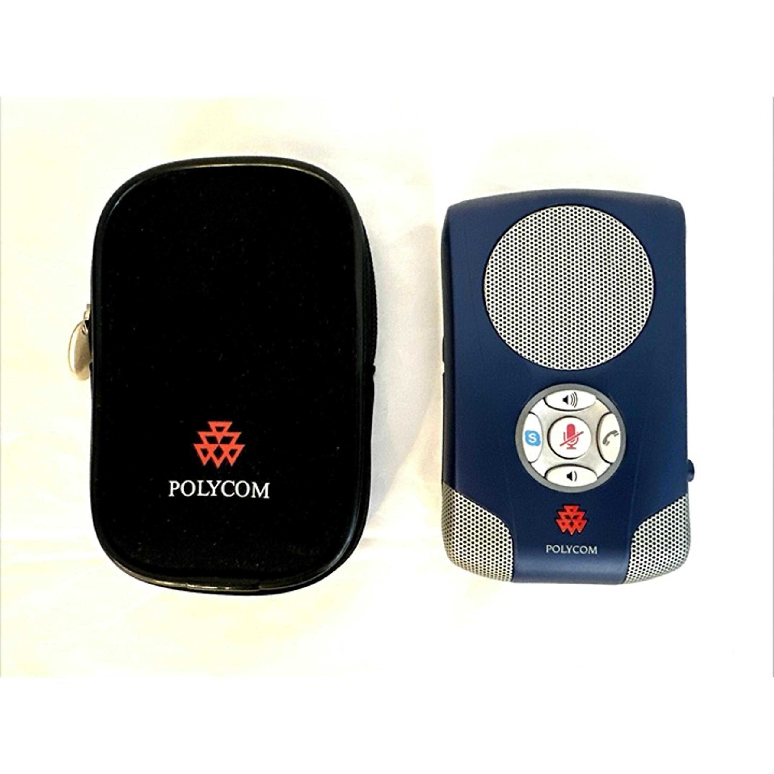 Polycom Skype Communicator C100S USB Desktop Speaker Blue With Black Case