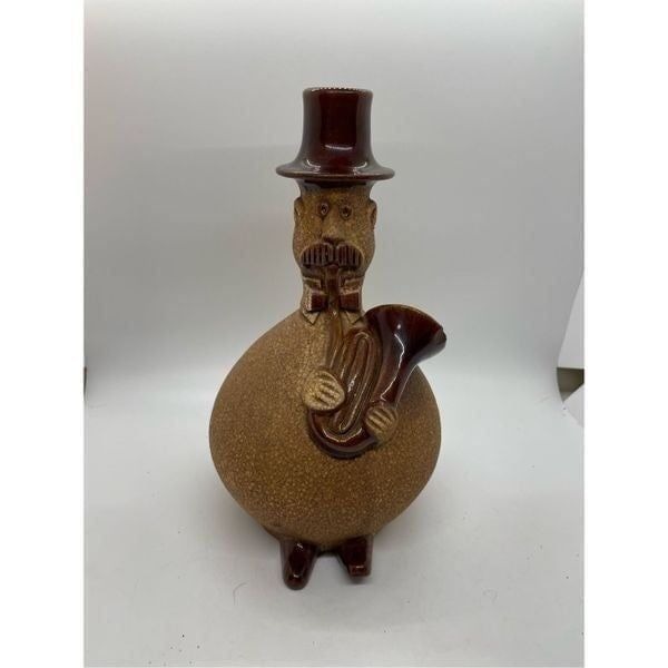 Vintage Royal Haeger Pottery Toe Tapper Musician French Horn Jug Decanter Folk