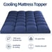 Extra Thick Cooling Mattress Topper Queen for Back Pain