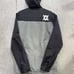 Dixxon Jacket Mens L Full Zip Hooded Windbreaker Arm Vents Water Resistant