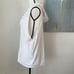 White Fabletics Zip up Hooded Vest Oversize Size S