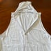 White Fabletics Zip up Hooded Vest Oversize Size S
