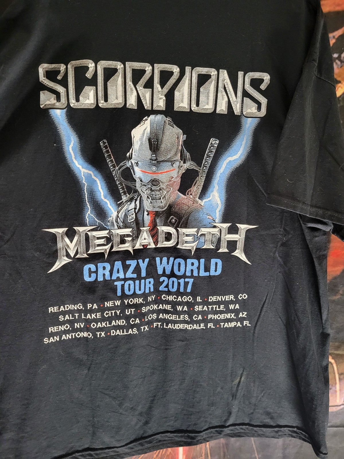Scorpions /megadeath shirt