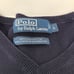 Polo Ralph Lauren V Neck Sweater Pima Cotton Blue Red Pony Pullover size Large