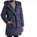 Michael Kors Missy 3/4 Puffer Jacket In Midnight Blue - NWT