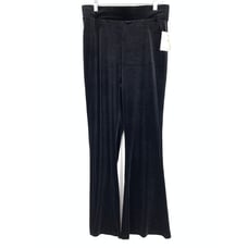 Laundry By Shelli Segal Women's Size Medium Flare Leg Velvet Pants Black NEW