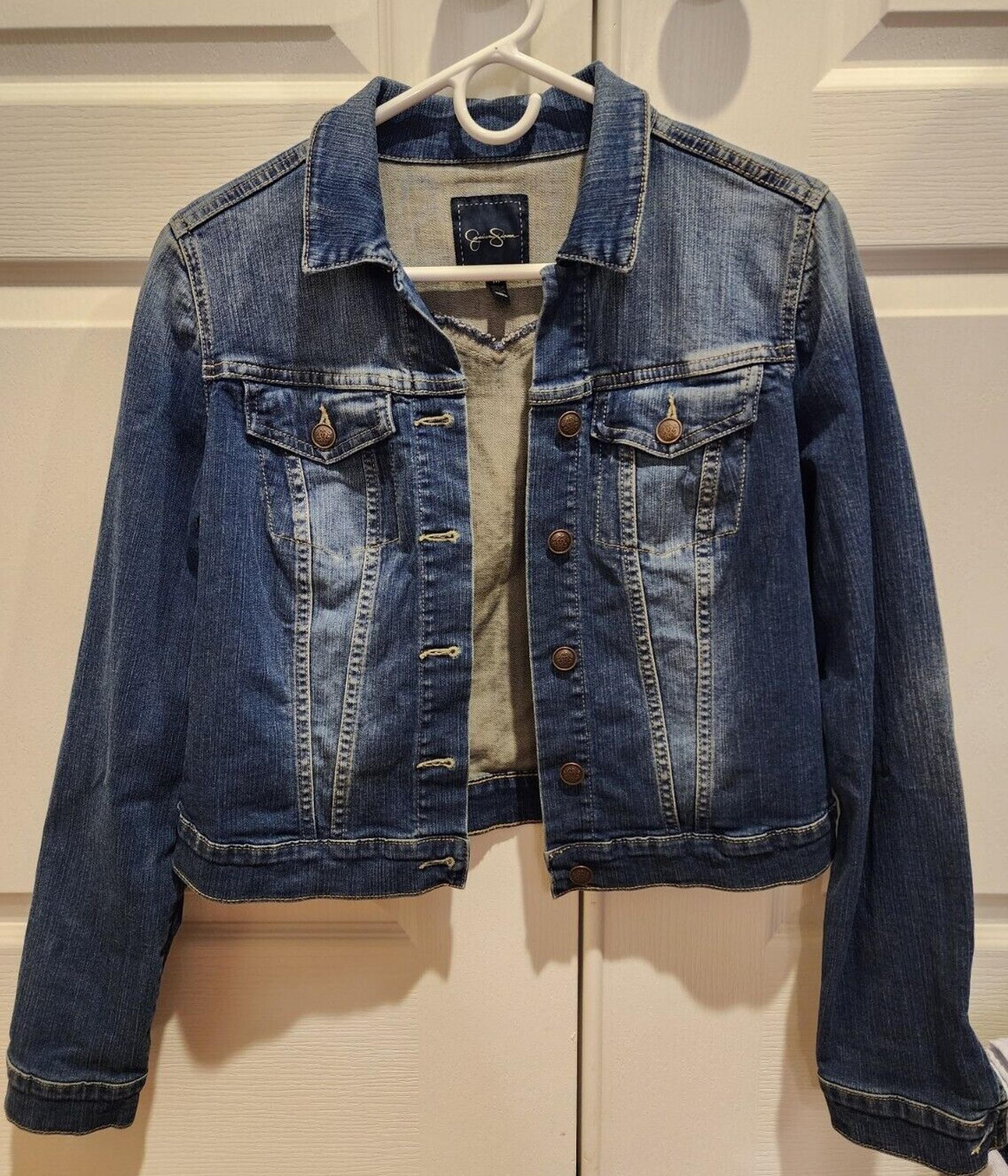 Jessica Simpson Denim Jean Jacket, Size Medium
