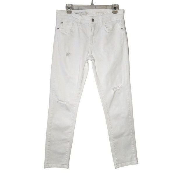 Pilcro And The Letterpress Women Jeans, Distressed Slim Boyfriend Jeans, Sz 30