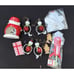 Christmas Metal Snowman Santa Votive Gingerbread Ornament & More Lot