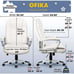 Home Office Chair, Comfortable Heavy Duty Design, Ergonomic High Back Cushion