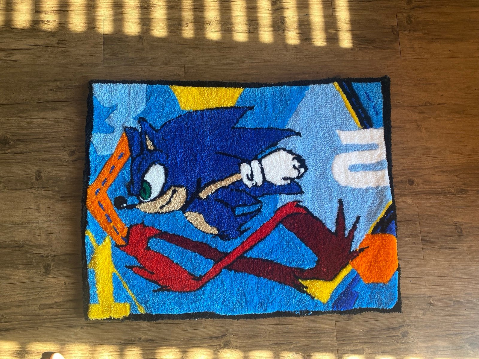 Custom Rug of Sonic the Hedgehog