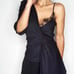 Zara asymmetrical lace trim top